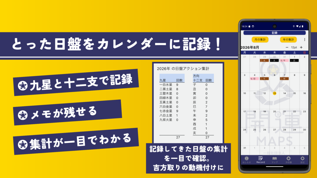 日盤メモ機能と集計画面